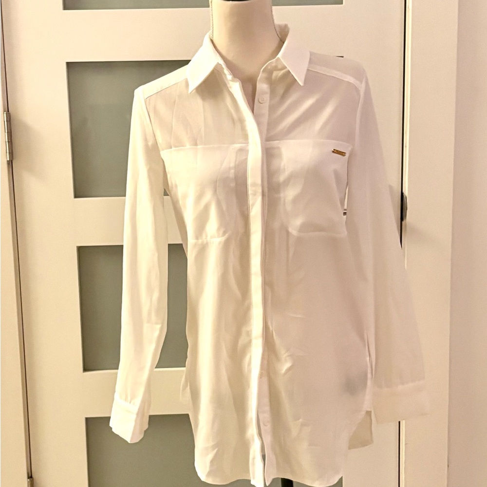 Studio White Casual Button Down Shirt